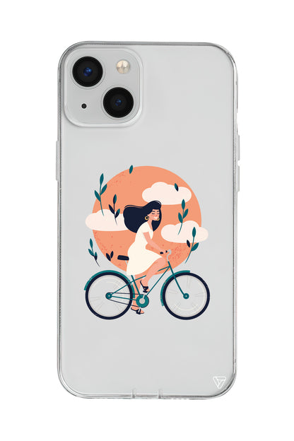 Flying On The Bike Lansman Model İçi Kadife Silikon Telefon Kılıfı – Plus Serisine Özel