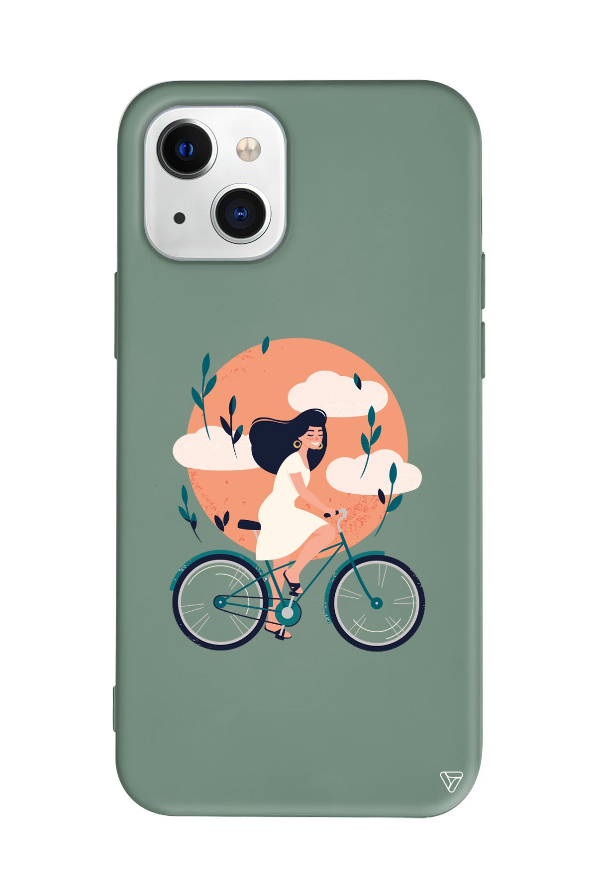 Flying On The Bike Lansman Model İçi Kadife Silikon Telefon Kılıfı