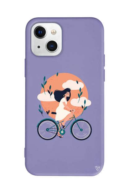 Flying On The Bike Lansman Model İçi Kadife Silikon Telefon Kılıfı