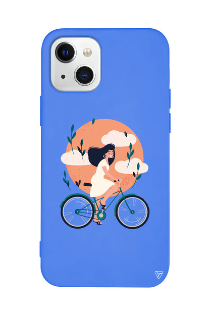 Flying On The Bike Lansman Model İçi Kadife Silikon Telefon Kılıfı