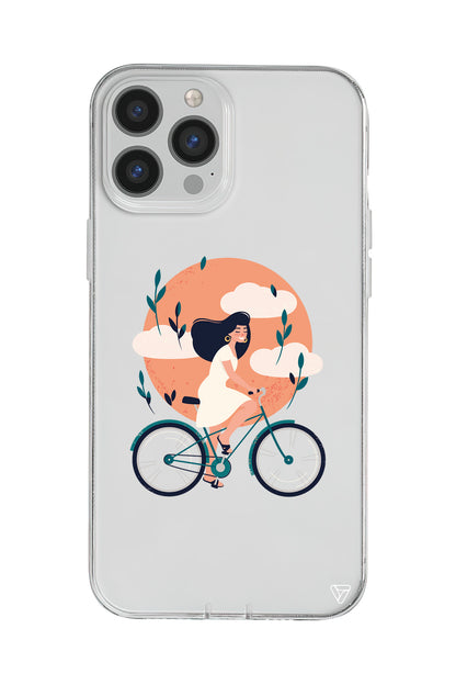 Flying On The Bike Lansman Model İçi Kadife Silikon Telefon Kılıfı