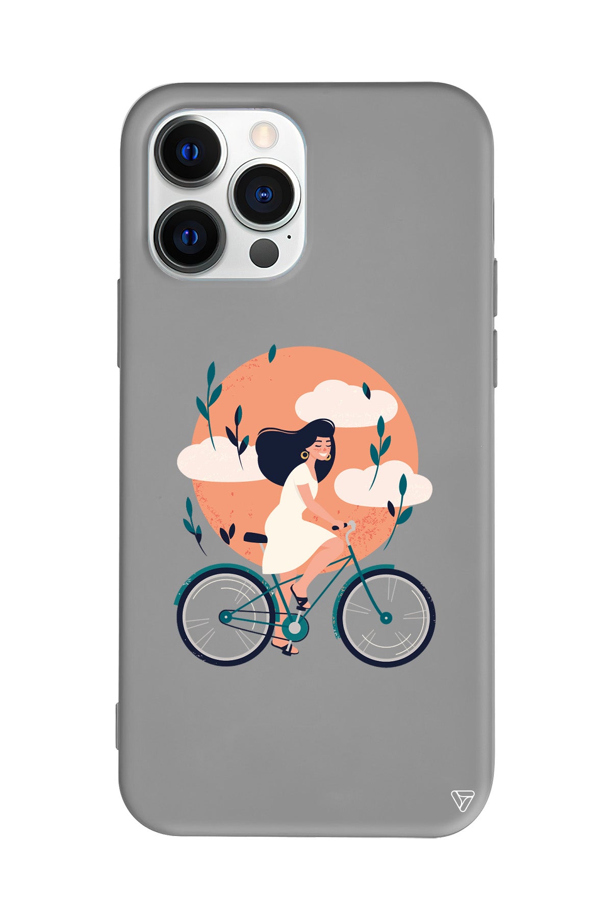 Flying On The Bike Lansman Model İçi Kadife Silikon Telefon Kılıfı