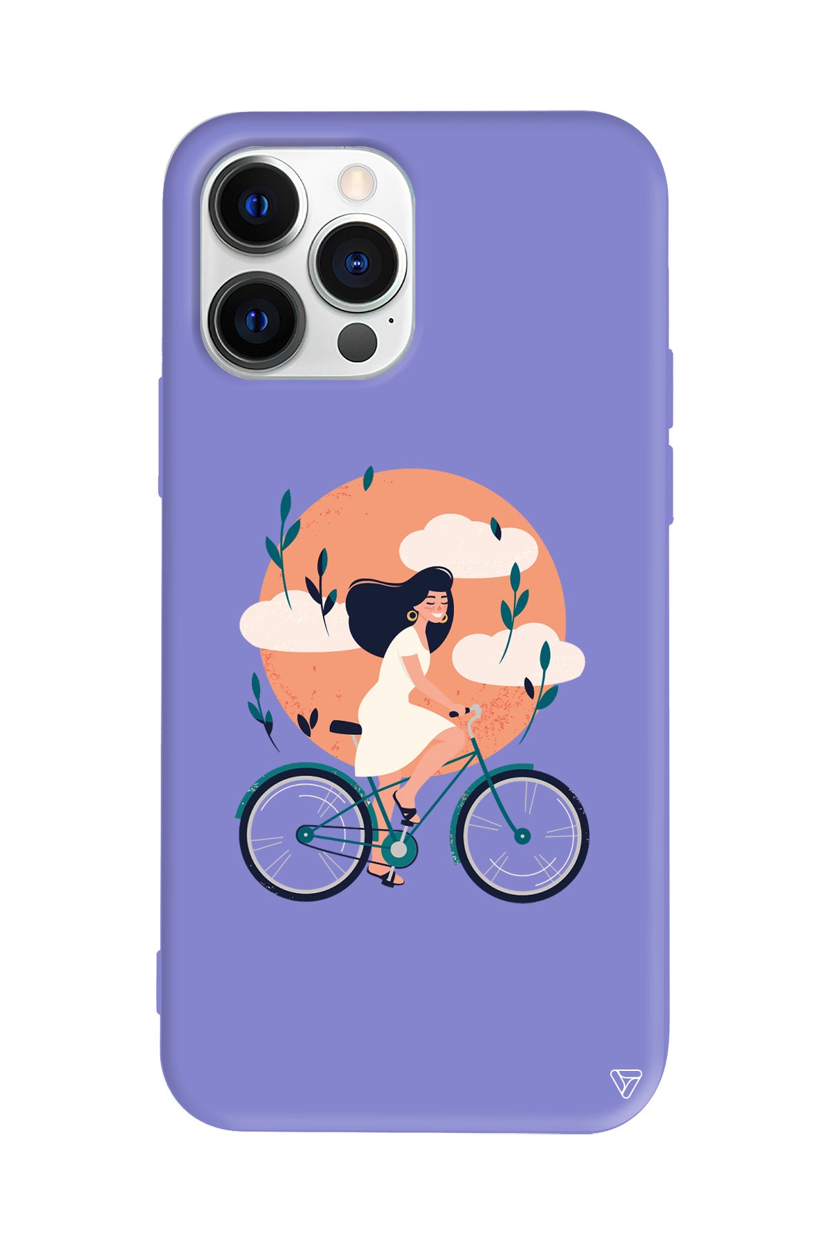 Flying On The Bike Lansman Model İçi Kadife Silikon Telefon Kılıfı