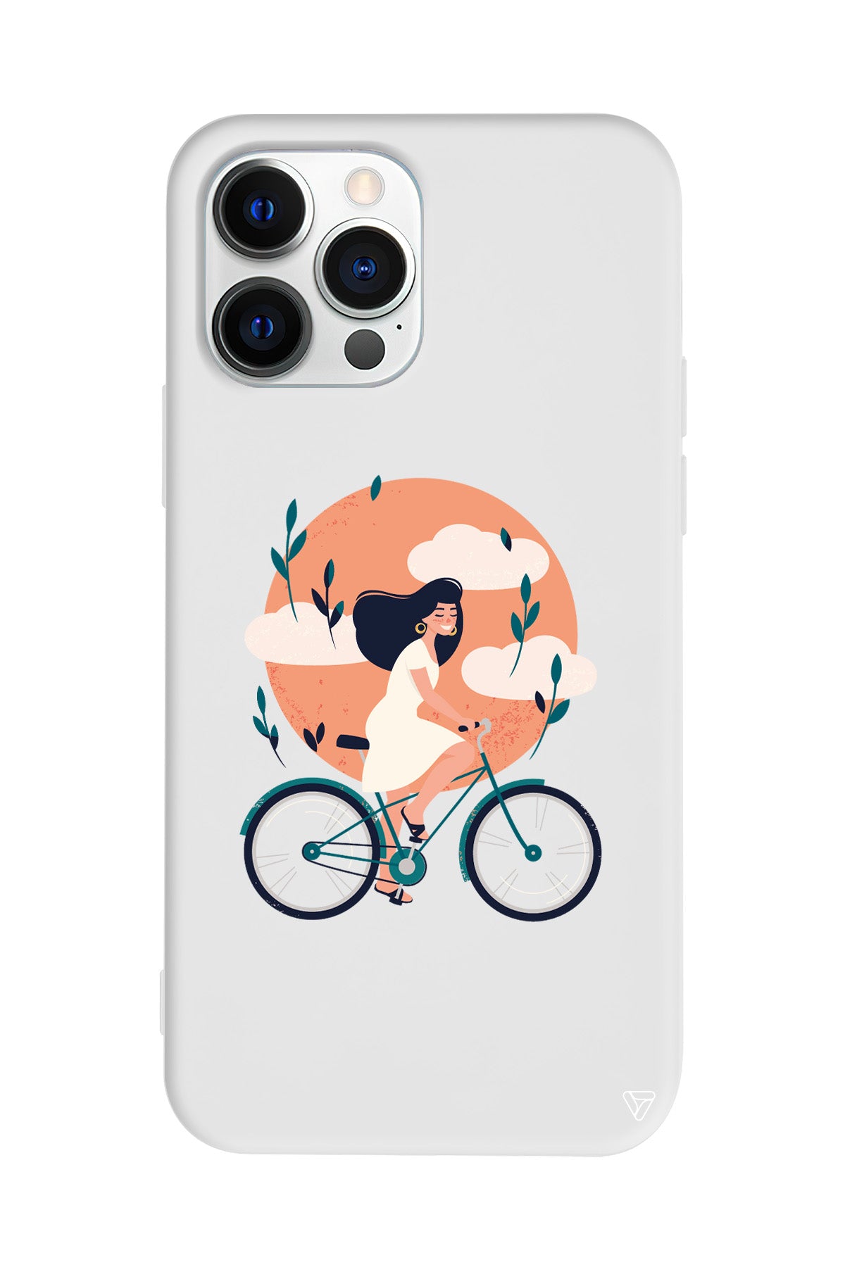 Flying On The Bike Lansman Model İçi Kadife Silikon Telefon Kılıfı