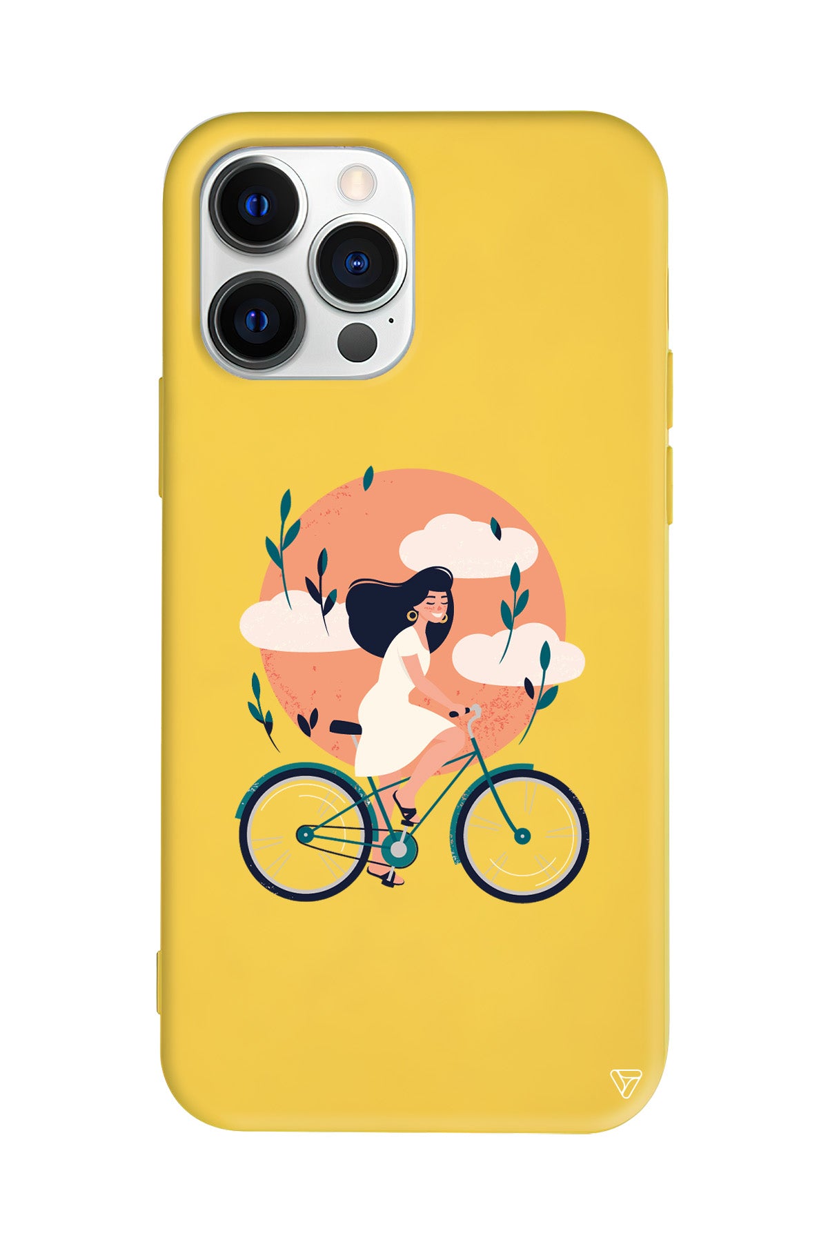 Flying On The Bike Lansman Model İçi Kadife Silikon Telefon Kılıfı