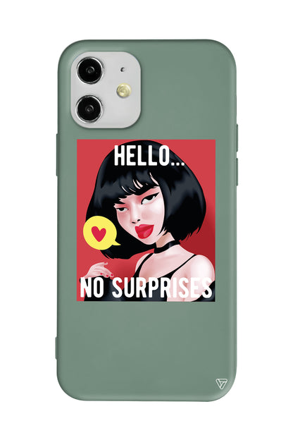 Hello... Lansman Model İçi Kadife Silikon Telefon Kılıfı