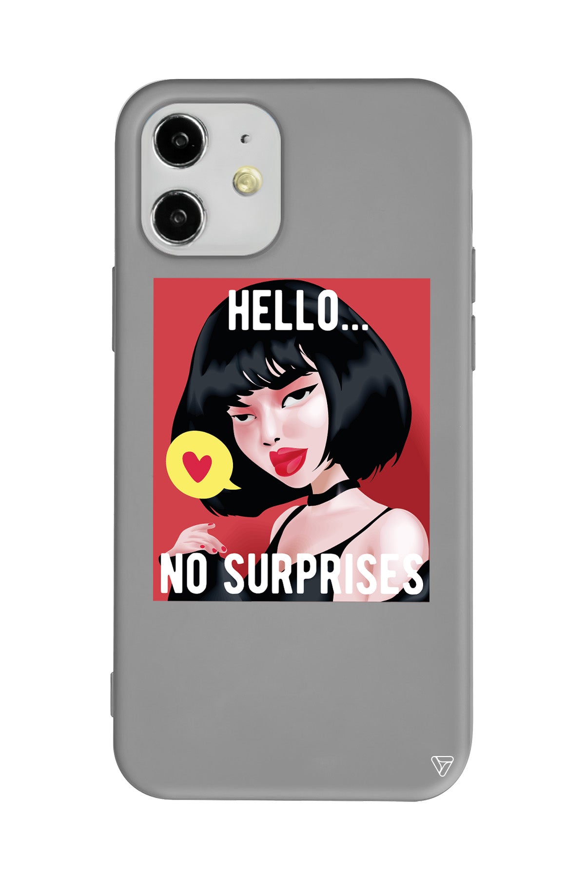 Hello... Lansman Model İçi Kadife Silikon Telefon Kılıfı