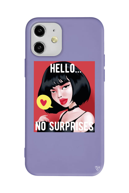 Hello... Lansman Model İçi Kadife Silikon Telefon Kılıfı