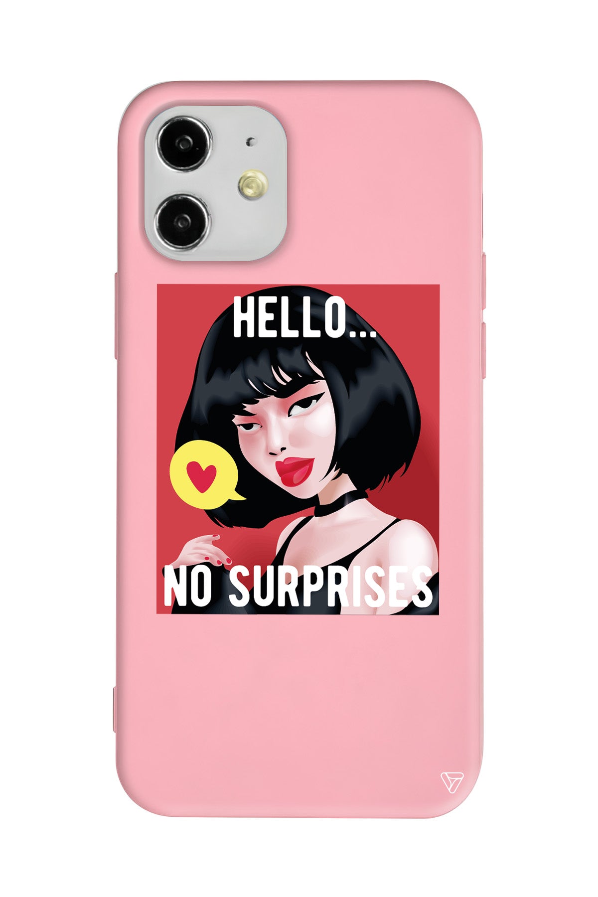 Hello... Lansman Model İçi Kadife Silikon Telefon Kılıfı