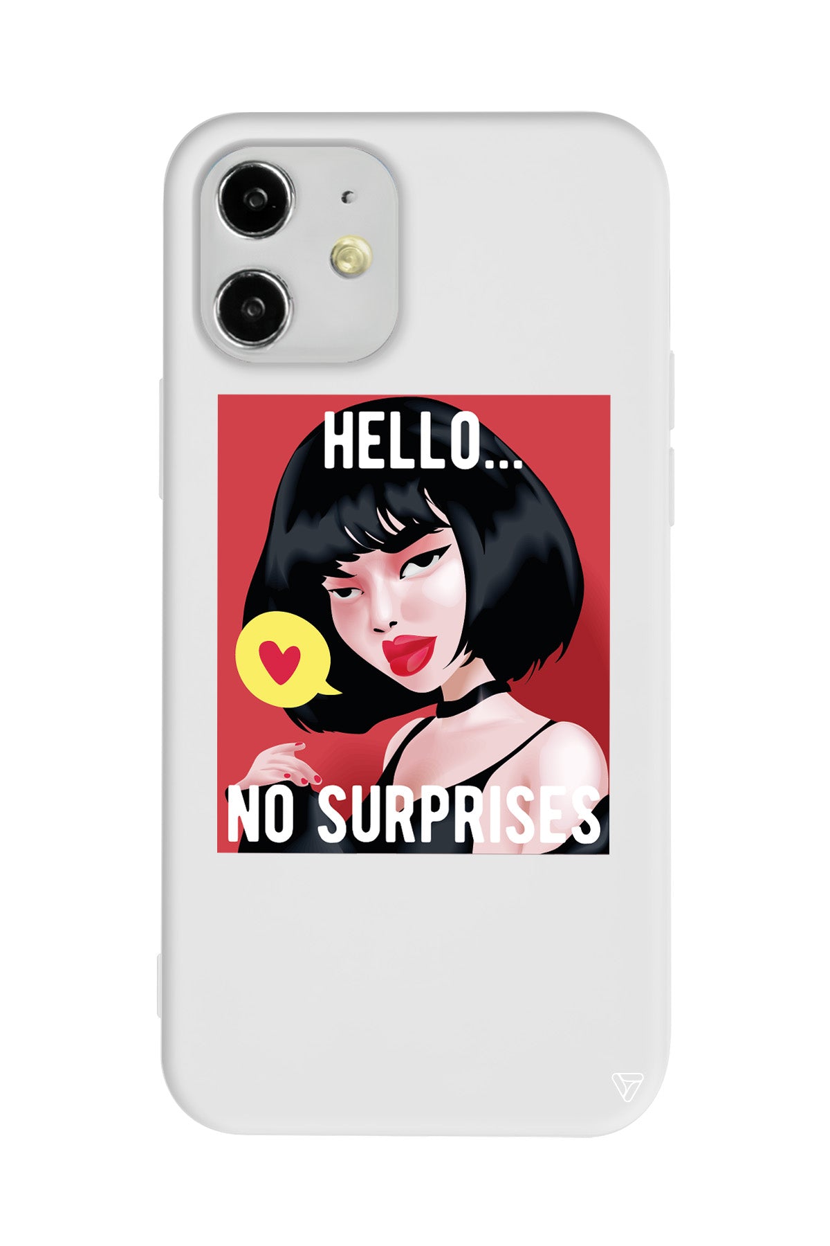 Hello... Lansman Model İçi Kadife Silikon Telefon Kılıfı