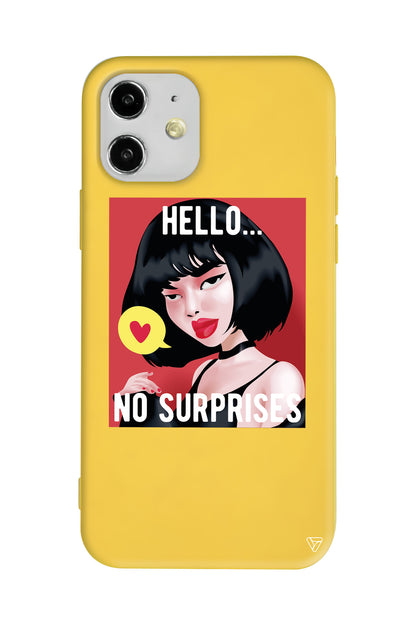 Hello... Lansman Model İçi Kadife Silikon Telefon Kılıfı