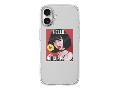 Hello... Lansman Model İçi Kadife Silikon Telefon Kılıfı – Plus Serisine Özel