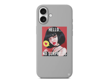 Hello... Lansman Model İçi Kadife Silikon Telefon Kılıfı – Plus Serisine Özel