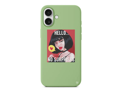 Hello... Lansman Model İçi Kadife Silikon Telefon Kılıfı – Plus Serisine Özel