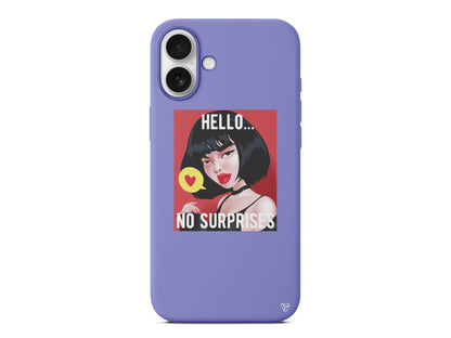 Hello... Lansman Model İçi Kadife Silikon Telefon Kılıfı – Plus Serisine Özel