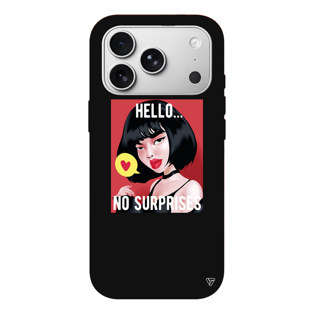 Hello... Lansman Model İçi Kadife Silikon Telefon Kılıfı