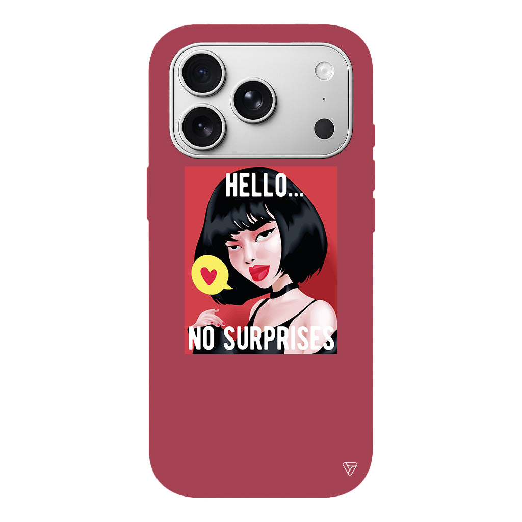 Hello... Lansman Model İçi Kadife Silikon Telefon Kılıfı