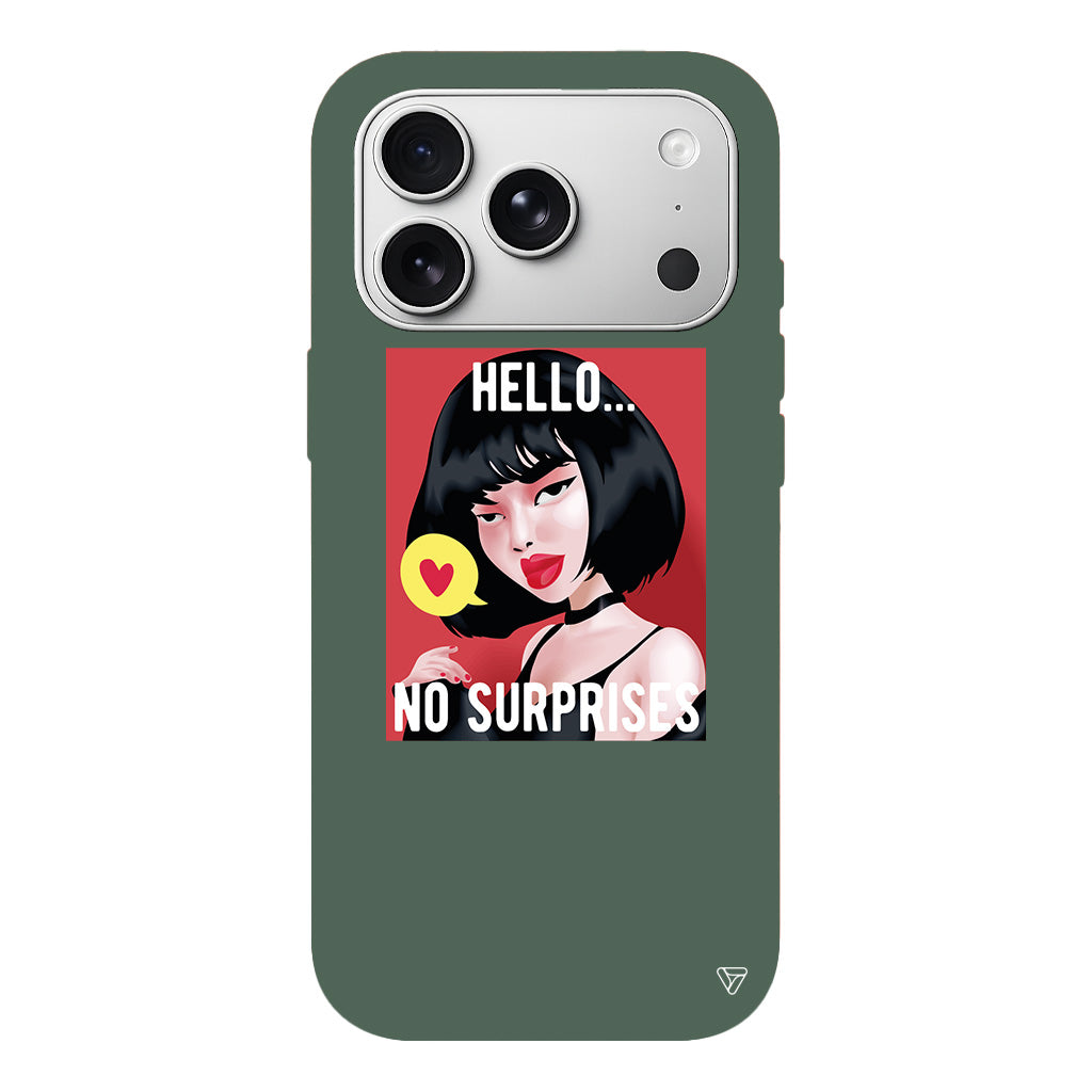 Hello... Lansman Model İçi Kadife Silikon Telefon Kılıfı