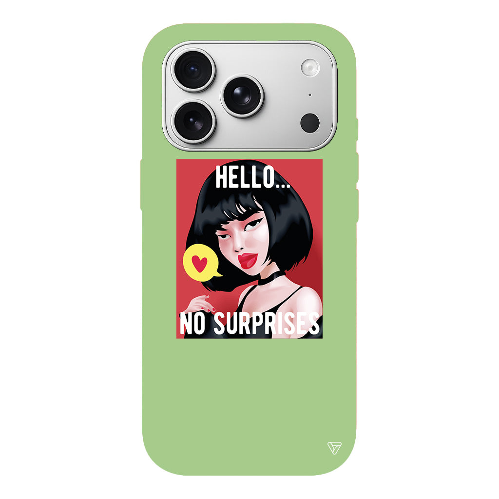 Hello... Lansman Model İçi Kadife Silikon Telefon Kılıfı