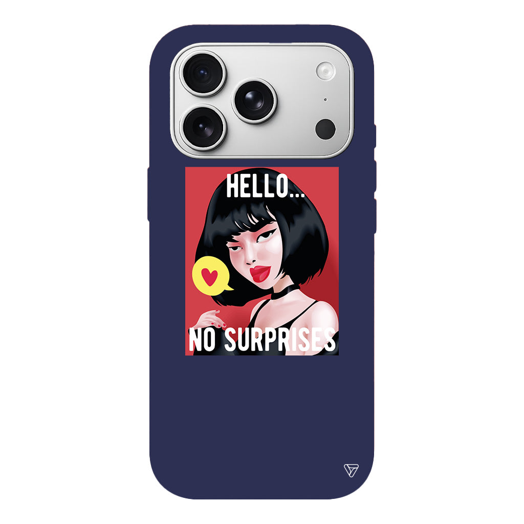 Hello... Lansman Model İçi Kadife Silikon Telefon Kılıfı