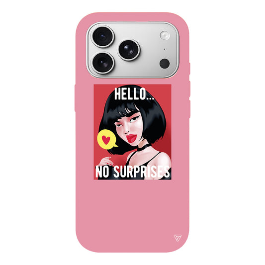 Hello... Lansman Model İçi Kadife Silikon Telefon Kılıfı