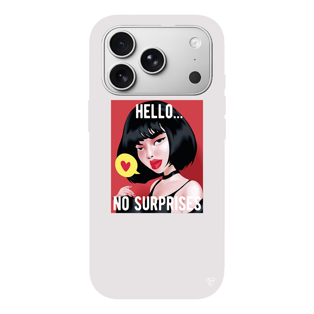 Hello... Lansman Model İçi Kadife Silikon Telefon Kılıfı