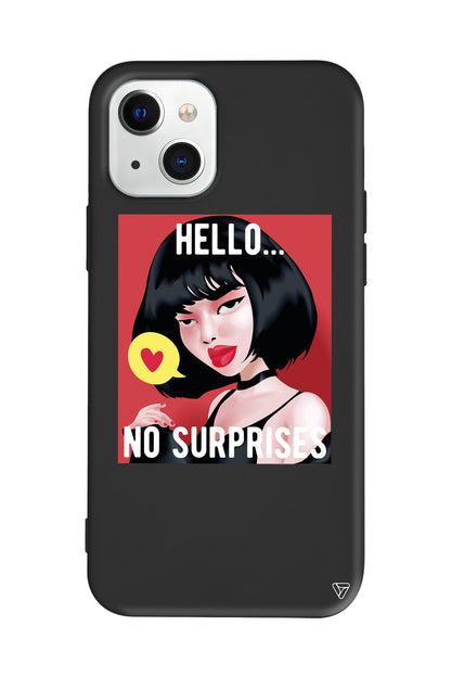 Hello... Lansman Model İçi Kadife Silikon Telefon Kılıfı – Plus Serisine Özel