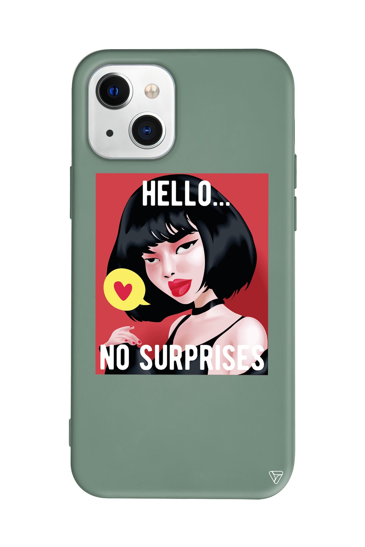 Hello... Lansman Model İçi Kadife Silikon Telefon Kılıfı