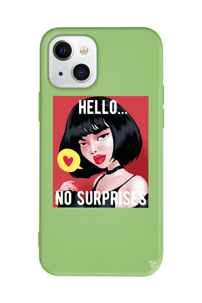 Hello... Lansman Model İçi Kadife Silikon Telefon Kılıfı