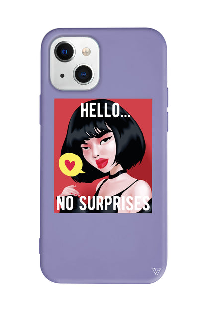 Hello... Lansman Model İçi Kadife Silikon Telefon Kılıfı – Plus Serisine Özel