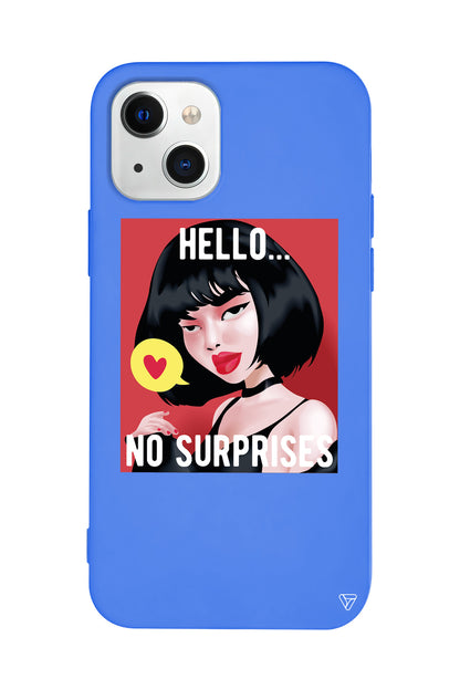 Hello... Lansman Model İçi Kadife Silikon Telefon Kılıfı – Plus Serisine Özel