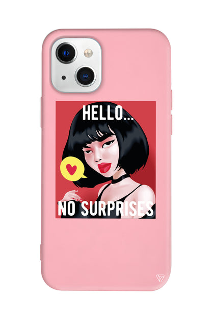 Hello... Lansman Model İçi Kadife Silikon Telefon Kılıfı