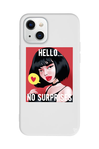 Hello... Lansman Model İçi Kadife Silikon Telefon Kılıfı