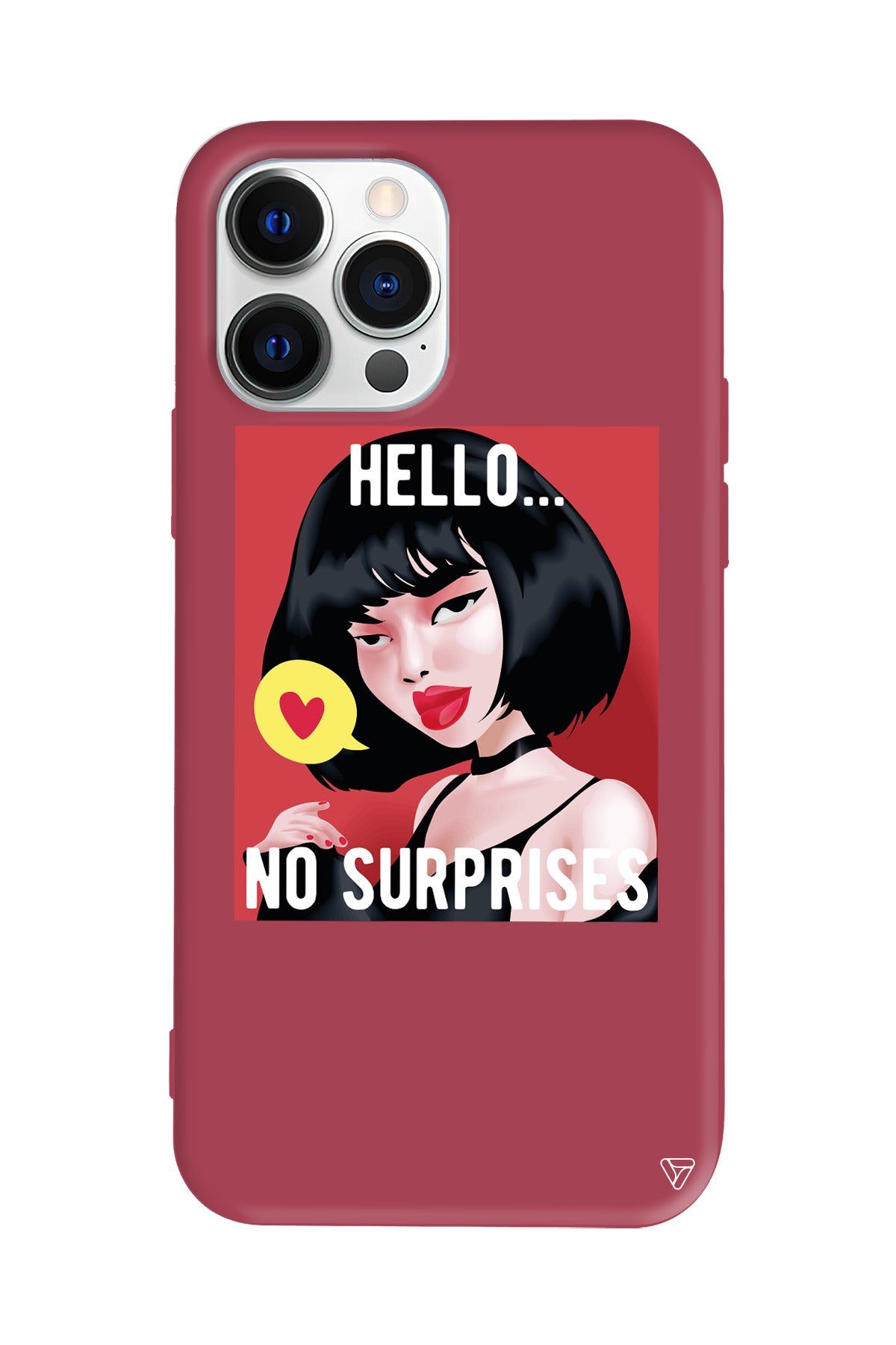 Hello... Lansman Model İçi Kadife Silikon Telefon Kılıfı