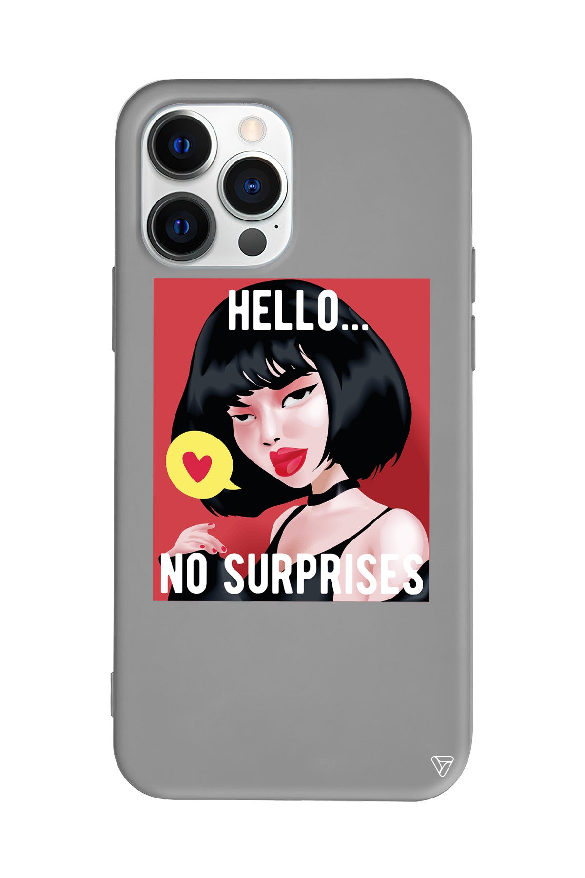 Hello... Lansman Model İçi Kadife Silikon Telefon Kılıfı