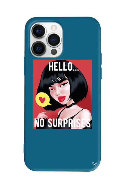 Hello... Lansman Model İçi Kadife Silikon Telefon Kılıfı