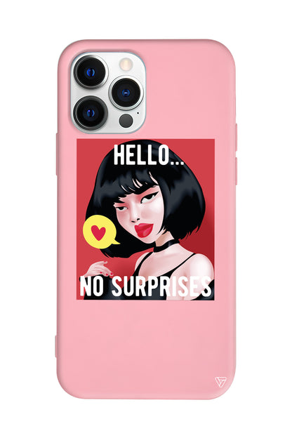 Hello... Lansman Model İçi Kadife Silikon Telefon Kılıfı