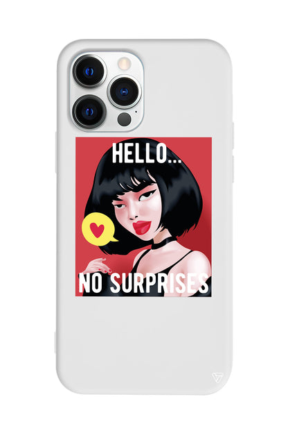 Hello... Lansman Model İçi Kadife Silikon Telefon Kılıfı