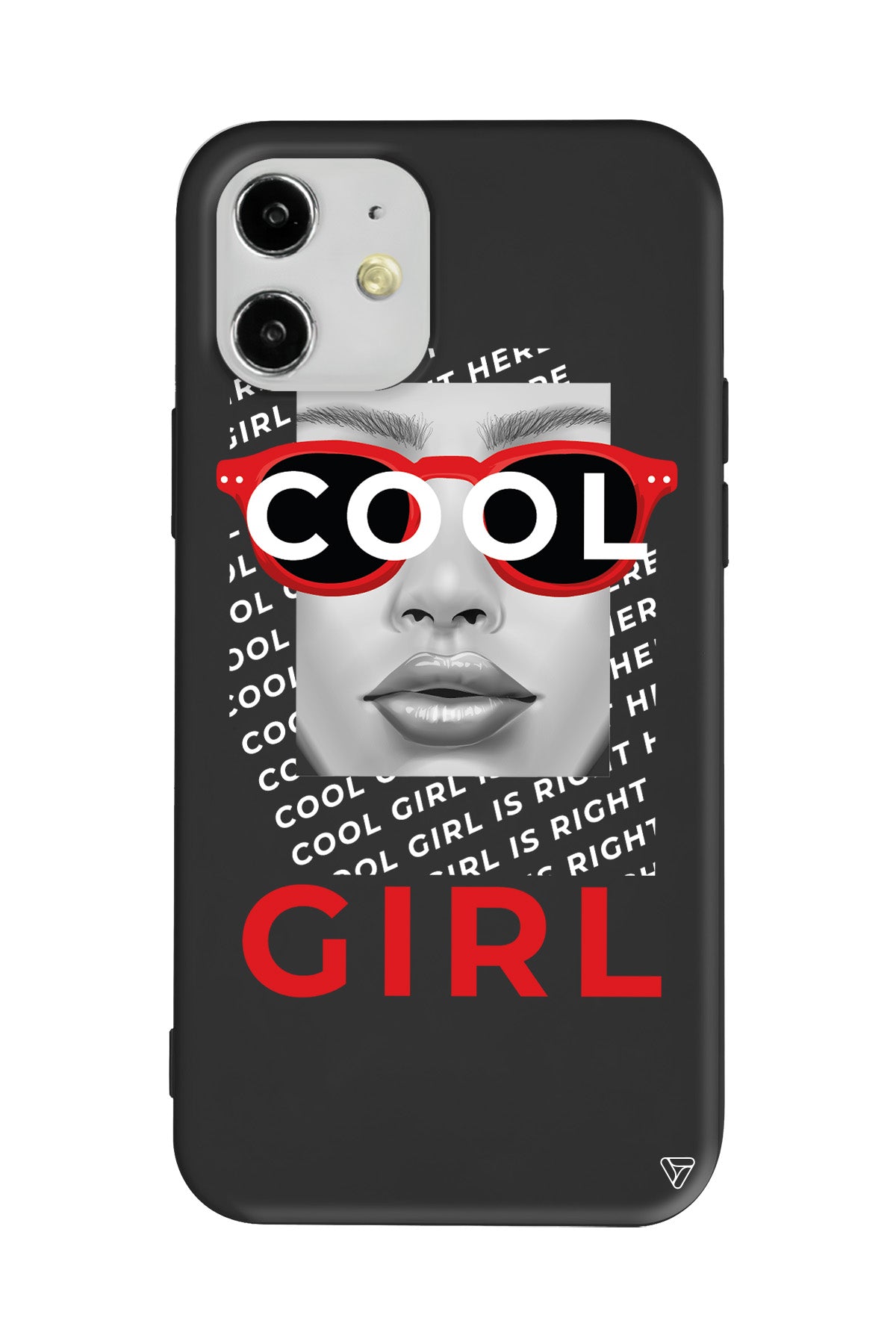 Cool Girl Lansman Model İçi Kadife Silikon Telefon Kılıfı
