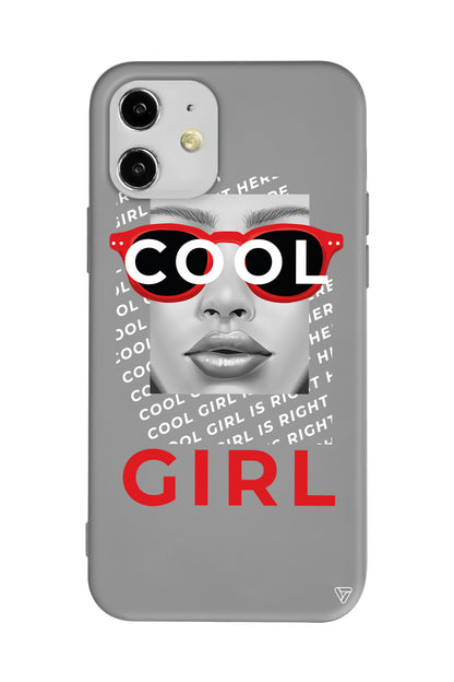 Cool Girl Lansman Model İçi Kadife Silikon Telefon Kılıfı
