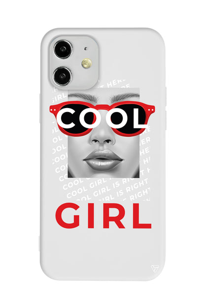 Cool Girl Lansman Model İçi Kadife Silikon Telefon Kılıfı
