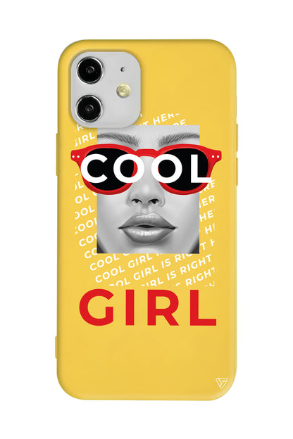 Cool Girl Lansman Model İçi Kadife Silikon Telefon Kılıfı