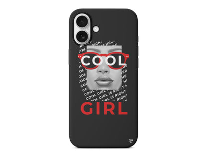 Cool Girl Lansman Model İçi Kadife Silikon Telefon Kılıfı