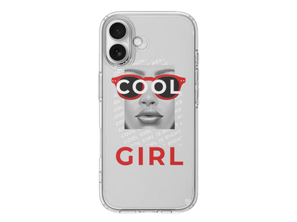 Cool Girl Lansman Model İçi Kadife Silikon Telefon Kılıfı