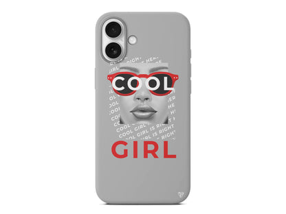 Cool Girl Lansman Model İçi Kadife Silikon Telefon Kılıfı