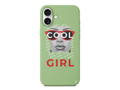 Cool Girl Lansman Model İçi Kadife Silikon Telefon Kılıfı