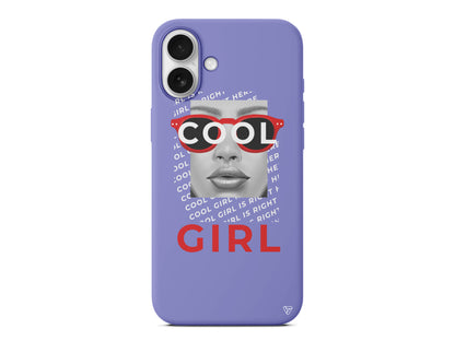 Cool Girl Lansman Model İçi Kadife Silikon Telefon Kılıfı