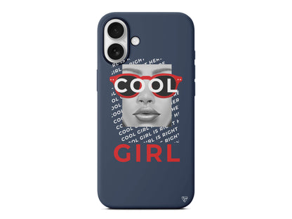 Cool Girl Lansman Model İçi Kadife Silikon Telefon Kılıfı
