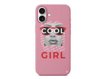 Cool Girl Lansman Model İçi Kadife Silikon Telefon Kılıfı