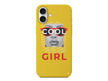 Cool Girl Lansman Model İçi Kadife Silikon Telefon Kılıfı